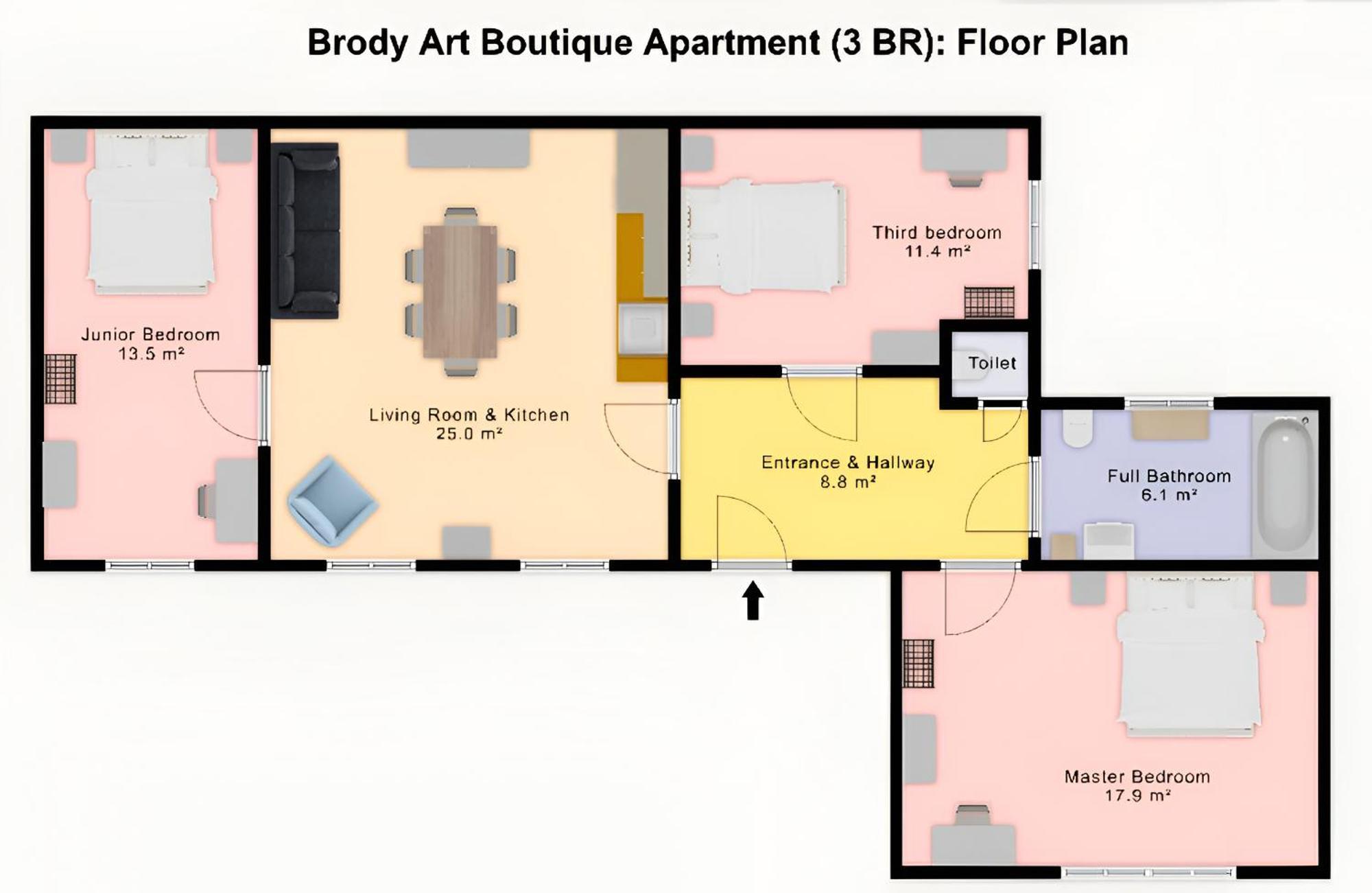 Brody Art Boutique Apartments Budapest Phòng bức ảnh